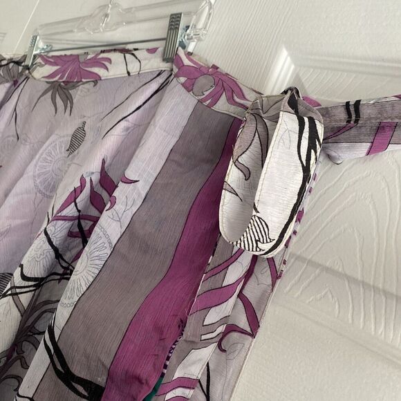 Earthbound Trading Co One Size Reversible Wrap Skirt Boho‎ Festival Hippie Flowy - Picture 3 of 6